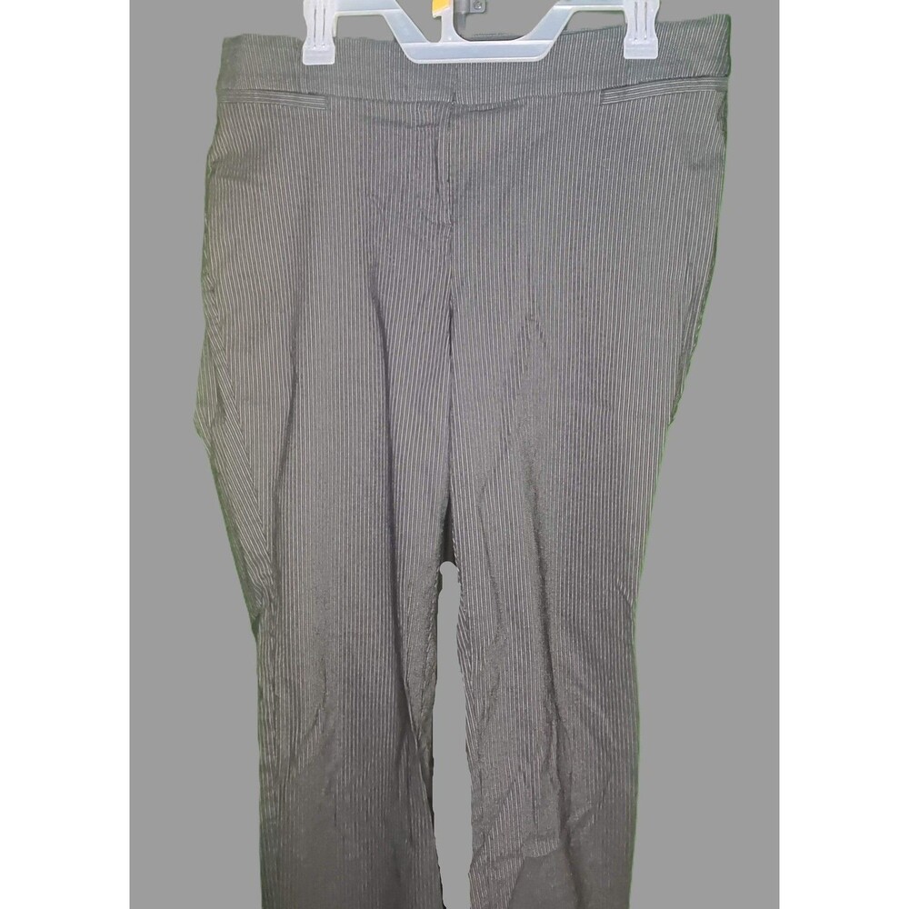 New York & Company Stretch Navy Blue Pin Stripe Pants - size 10